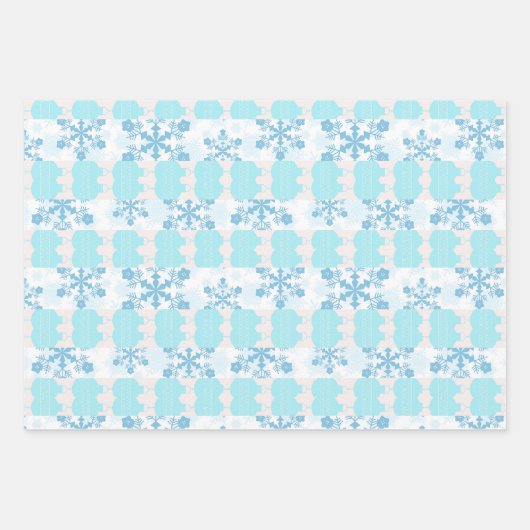 Schneeschleuder und Lebkuchthaus Geschenkpapier Set (Vorderseite)