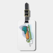 Schneeschlitten Gepäckanhänger (Vorderseite vertikal)