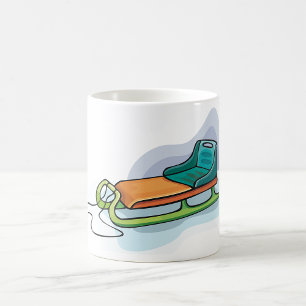 Schneeschlitten Kaffeetasse