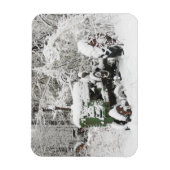 Schneeschlitten Magnet (Vertikal)