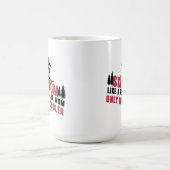 Schneeschlitten-Mama wie eine regelmäßige Mama nur Kaffeetasse (Mittel)