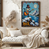 Schneeschlitten, Meeresrauschen Poster