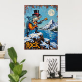 Schneeschlitten, Meeresrauschen Poster (Heimbüro)