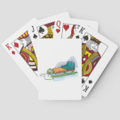 Schneeschlitten Spielkarten (Rückseite)
