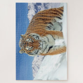 Schneeschlittergebirge Foto Puzzle (Vertikal)