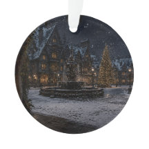 Schneeschloss-Innenhof-Ornament