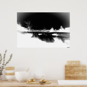 Schneeschmelze - negativ poster (Küche)