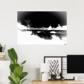 Schneeschmelze - negativ poster (Heimbüro)