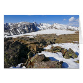 Schneeschmelzen auf den Felsen (Vorderseite (Horizontal))