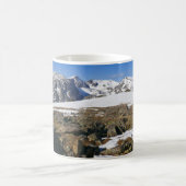 Schneeschmelzen auf den Felsen Kaffeetasse (Mittel)