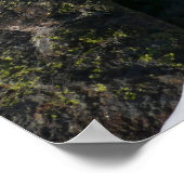 Schneeschmelzen auf den Felsen Poster (Ecke)