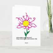 Schneeschmelzkarte Feiertagskarte (Rückseite)