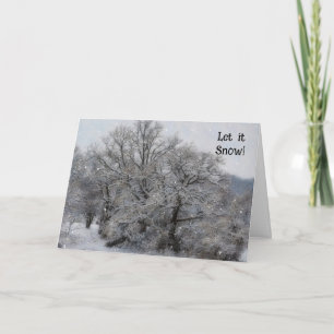 Schneeschnee Winterweihnachtskarte Karte