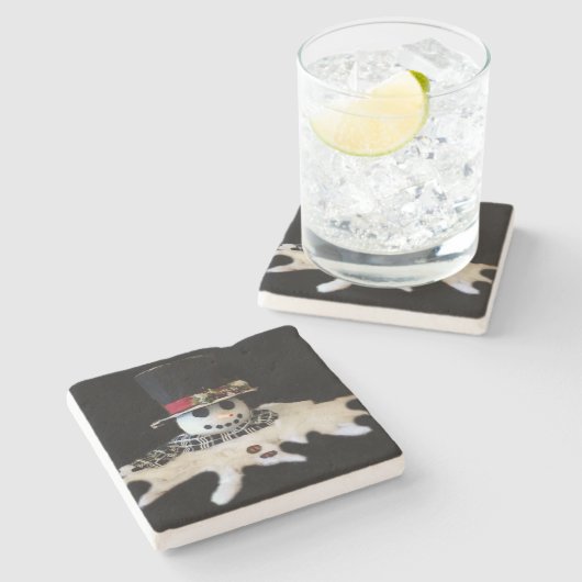 **SCHNEESCHNOWMAN** CHRISTMAS UNTERSETZER (Seitenansicht)