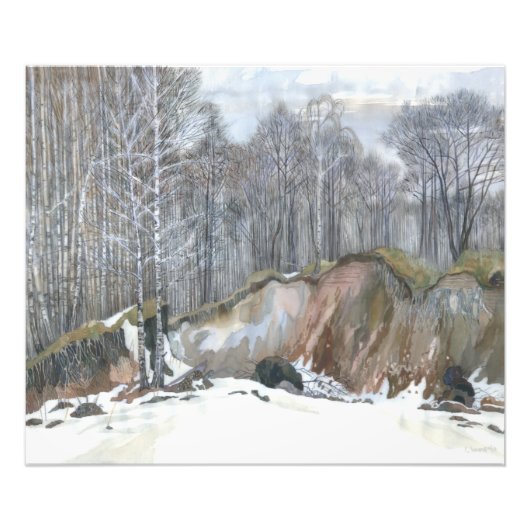 Schneeschube Fotodruck (Vorne)