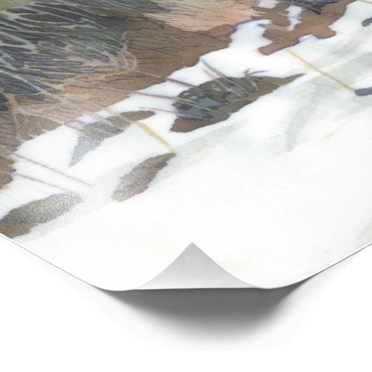 Schneeschube Fotodruck (Ecke)