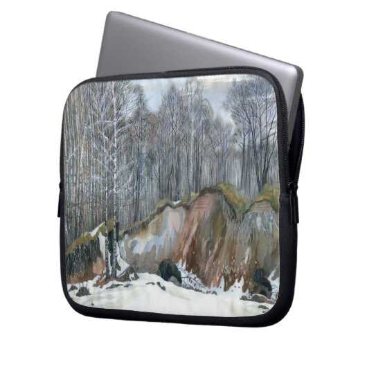 Schneeschube Laptopschutzhülle (Vorderseite Links)