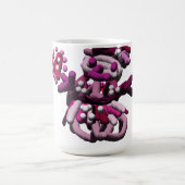 Schneeschuh aus rosa Party Kaffeetasse (Mittel)