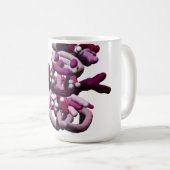 Schneeschuh aus rosa Party Kaffeetasse (VorderseiteRechts)