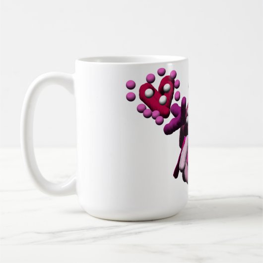 Schneeschuh aus rosa Party Kaffeetasse (Links)