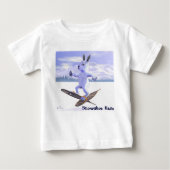 Schneeschuh Baby T-shirt (Vorderseite)