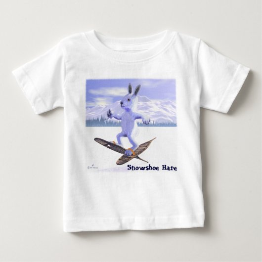 Schneeschuh Baby T-shirt (Vorderseite)
