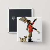 Schneeschuh Button (Vorne & Hinten)