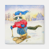 Schneeschuh Cat Magnet (Vorne)