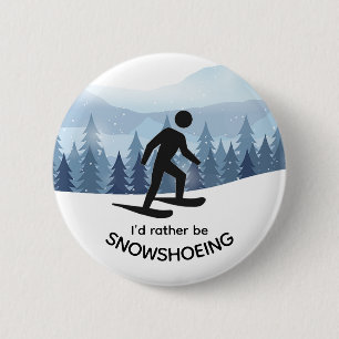 Schneeschuh-Design-Taste Button