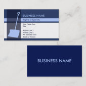 Schneeschuh-Eleganz Visitenkarte (Vorne/Hinten)