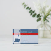 Schneeschuh-Eleganz Visitenkarte (Stehend Vorderseite)