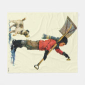 Schneeschuh Fleecedecke (Vorderseite (Horizontal))