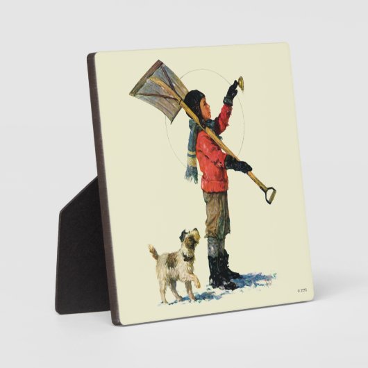 Schneeschuh Fotoplatte (Vorderseite)