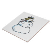 Schneeschuh-Keramik Fliese (Seite)