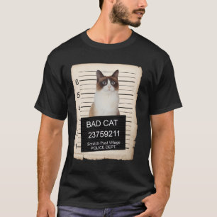 Schneeschuh Kitten Tasse Shooting Bad Cat Long Sle T-Shirt