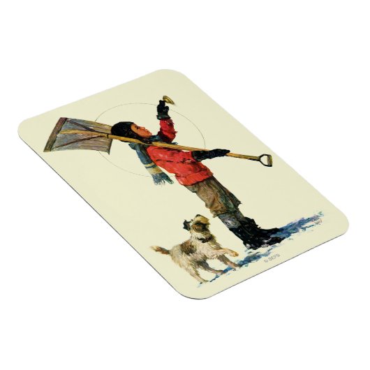 Schneeschuh Magnet (Rechte Seite)