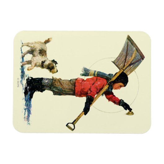 Schneeschuh Magnet (Horizontal)