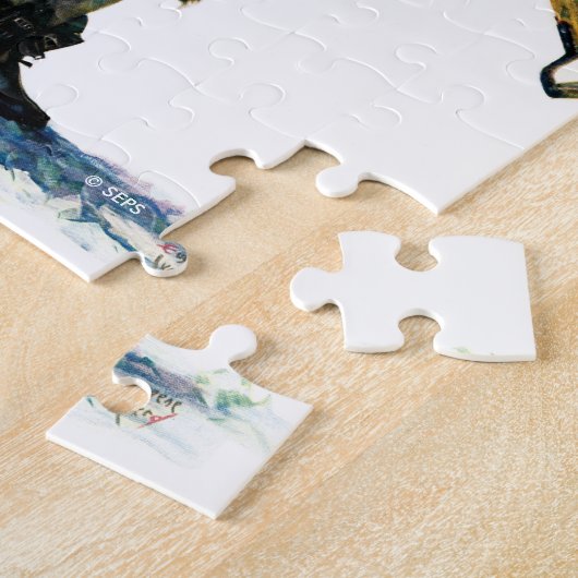 Schneeschuh Puzzle (Seite)