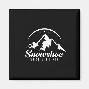 Schneeschuh West Virginia Ski Resort Skifahren Sno Magnet