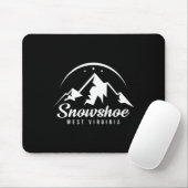 Schneeschuh West Virginia Ski Resort Skifahren Sno Mousepad (Mit Mouse)