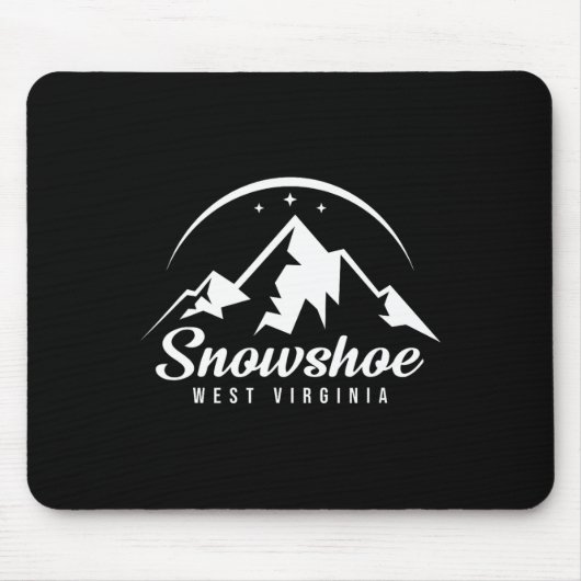 Schneeschuh West Virginia Ski Resort Skifahren Sno Mousepad (Vorne)