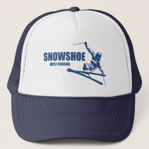 Schneeschuhberg West Virginia Skier Truckerkappe