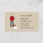 Schneeschuhdienst Visitenkarte (Rückseite)