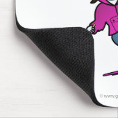 Schneeschuhe bei leichten Mädchen Mousepad (Ecke)