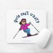 Schneeschuhe bei leichten Mädchen Mousepad (Mit Mouse)