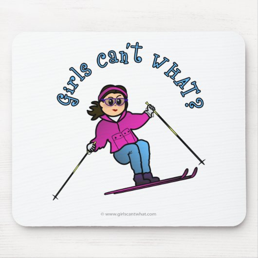Schneeschuhe bei leichten Mädchen Mousepad (Vorne)