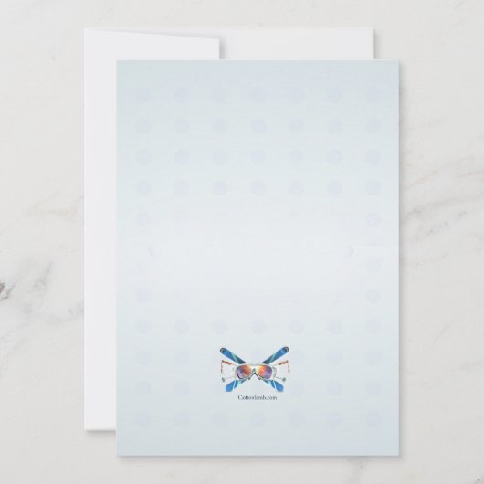 Schneeschuhe Einladung (Rückseite)