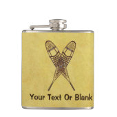 Schneeschuhe Flachmann (Vorderseite)