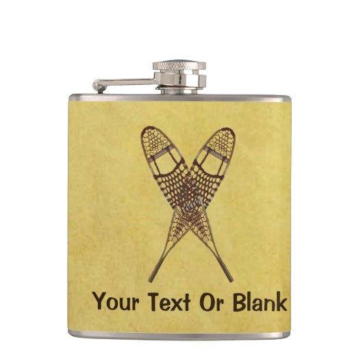 Schneeschuhe Flachmann (Vorderseite)