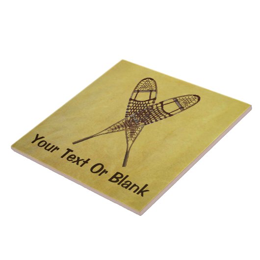 Schneeschuhe Fliese (Seite)